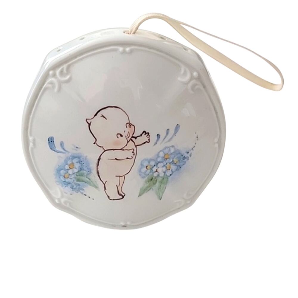 Hand painted Ceramic Potpourri Holder for Closet-Baby's Room-Basement Storage